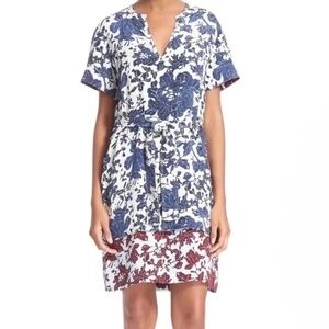 10 CROSBY DEREK LAM Floral Layered Silk Dress